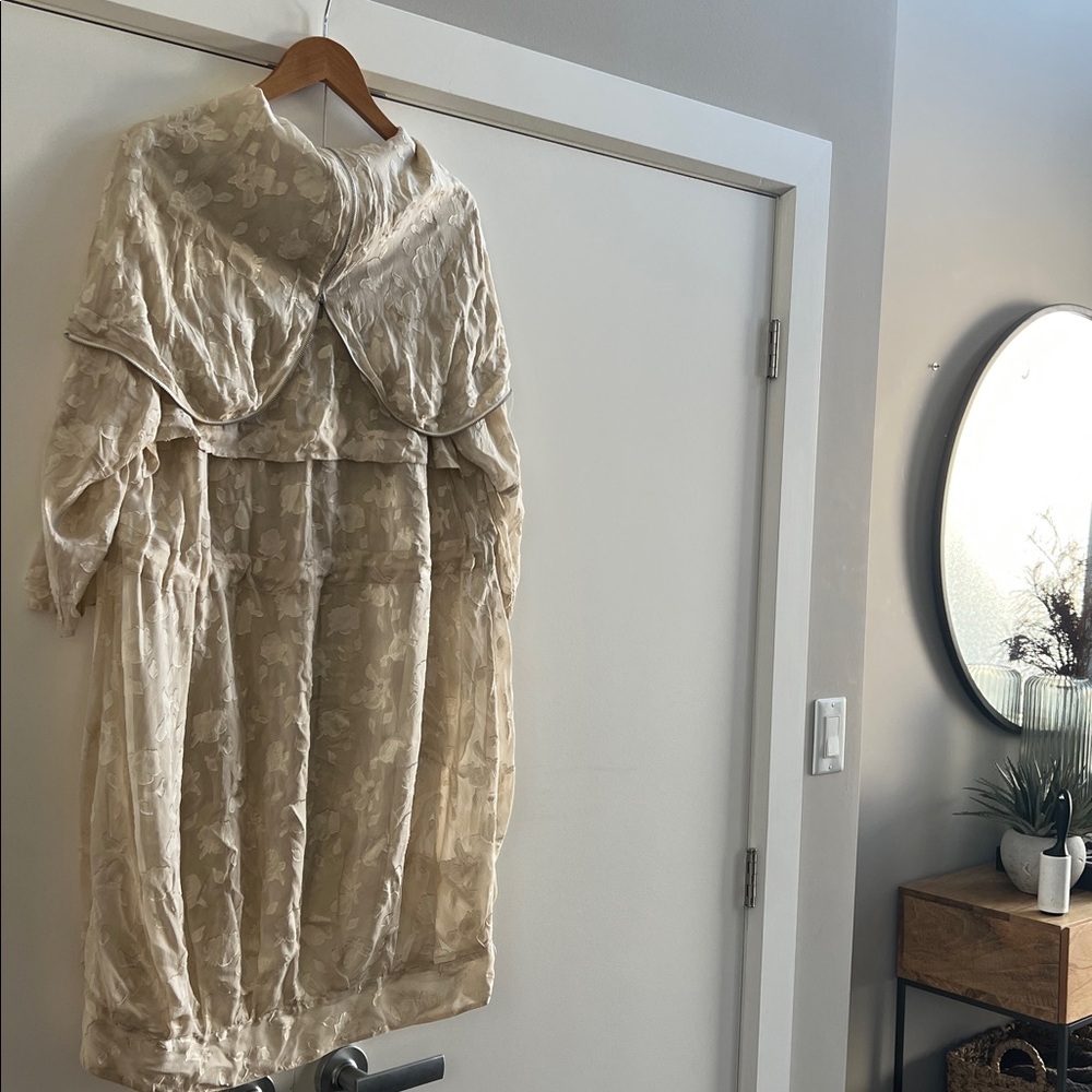 BCBGMaxAzria Runway Embossed Sheer Jacket